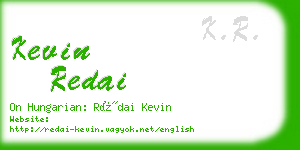 kevin redai business card